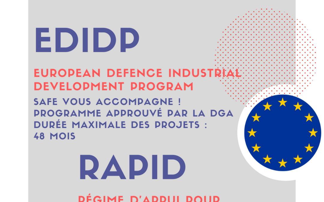 EDIDP & RAPID : 2 dispositifs dédiés aux projets défense