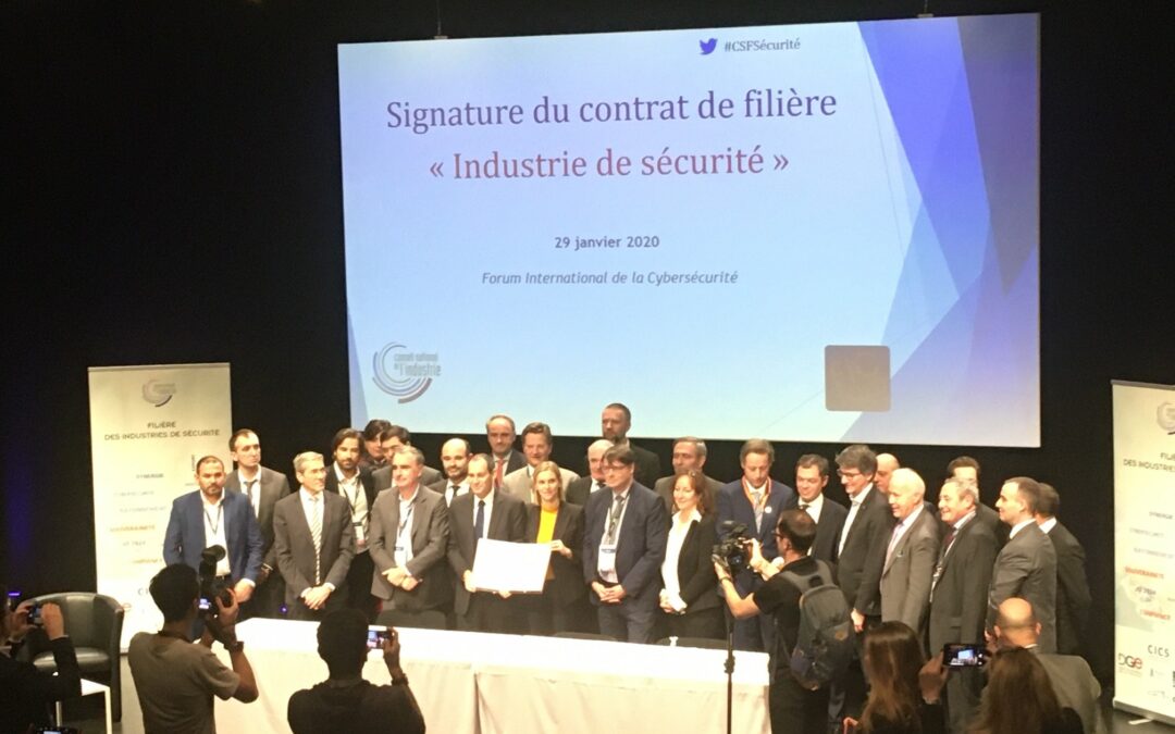 Le contrat de filière Industrie de Sécurité est signé !