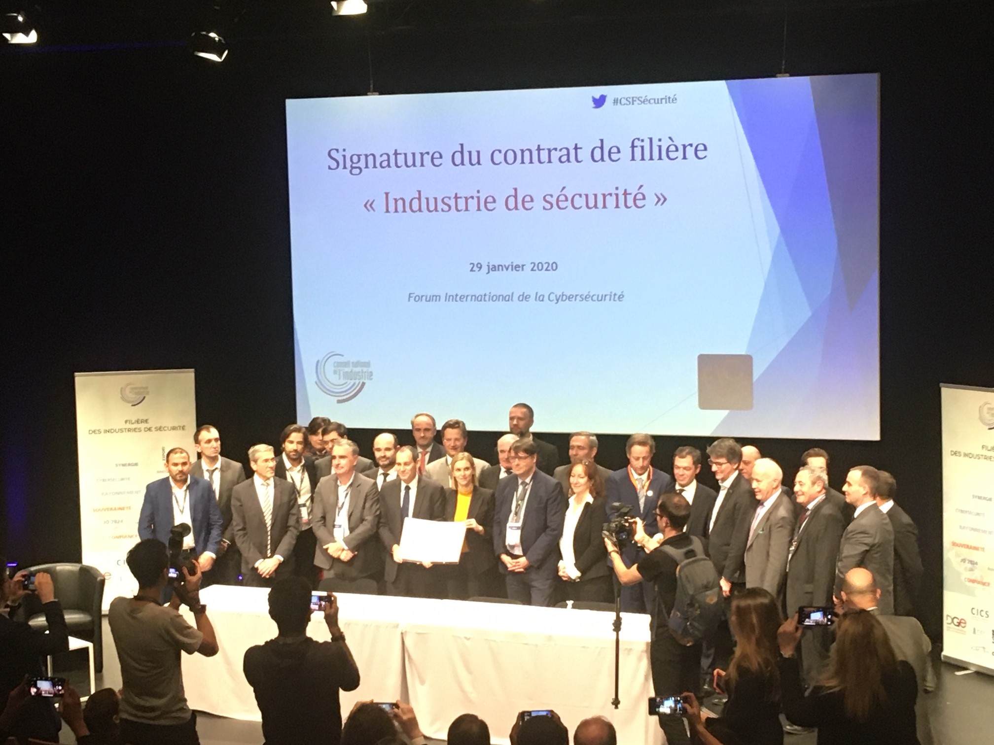 Le contrat de filière Industrie de Sécurité est signé !