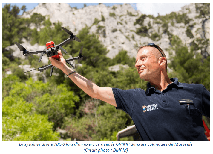 le BMPM se dote de drones NX70 de Novadem