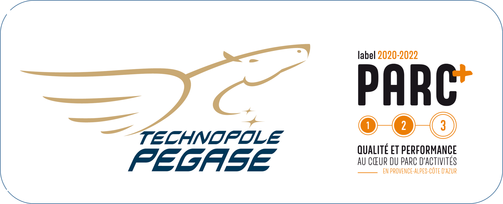 BANDEAU TECHNOPOLE PEGASE ET LABEL PARC