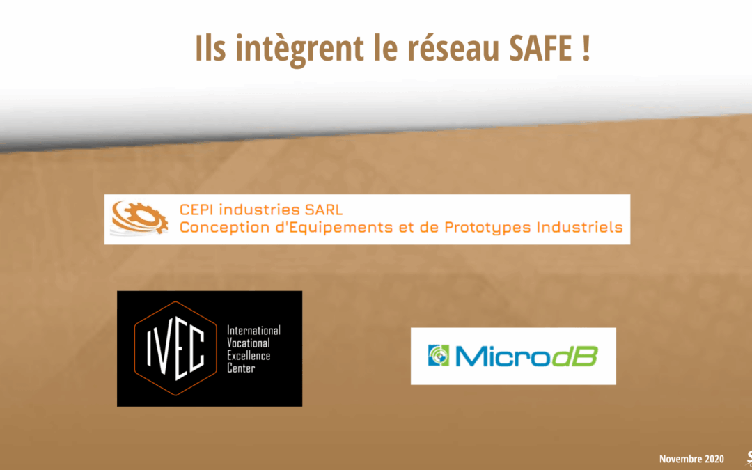 Nos nouveaux membres du mois de novembre 2020