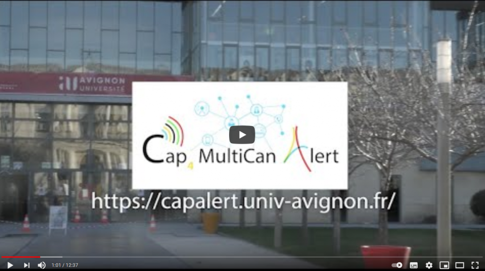 Retour sur l’Expérimentation réalisée dans le cadre du projet ANR Cap 4 Multi Alert le 13 janvier 2021 à l’Université d’Avignon