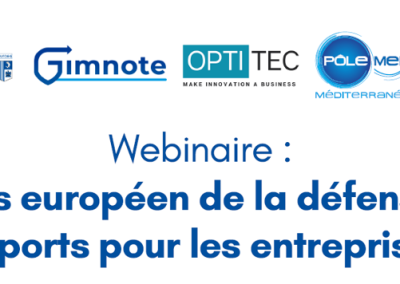 Webinaire : Le Fonds européen de la défense et ses apports pour les entreprises
