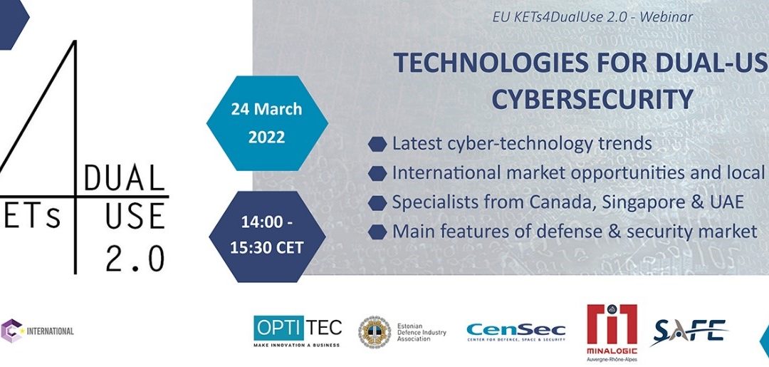 Webinaire EU KETs4Dual-Use 2.0 sur la Cybersécurité