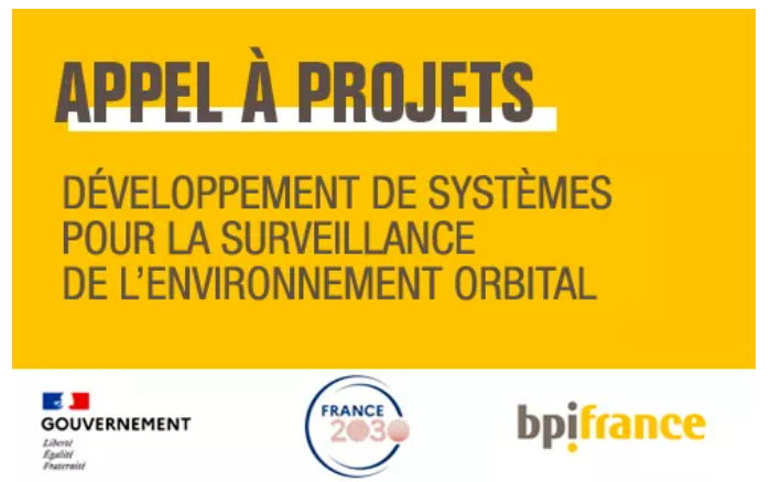 Appel à projets Spatial : Développement de systèmes pour la Surveillance de l’Environnement Orbital