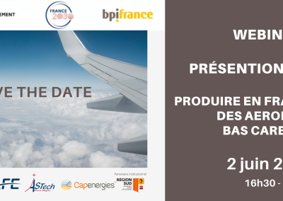 Webinaire Présentation AAP Aéronefs bas carbone