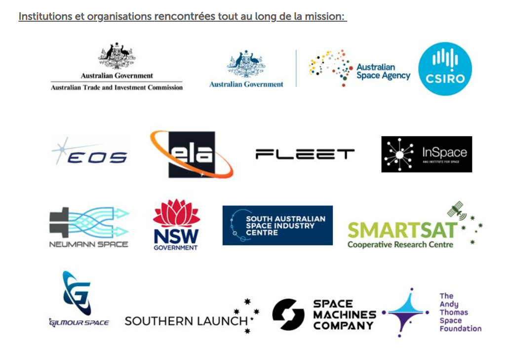 french space tour institutions rencontrées
