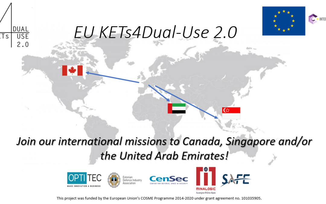 AMI EU KETs4Dual-Use 2.0 – Missions d’exploration commerciale en 2023