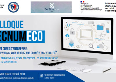Colloque sur la sécurité numérique et économique « SECNUMECO »