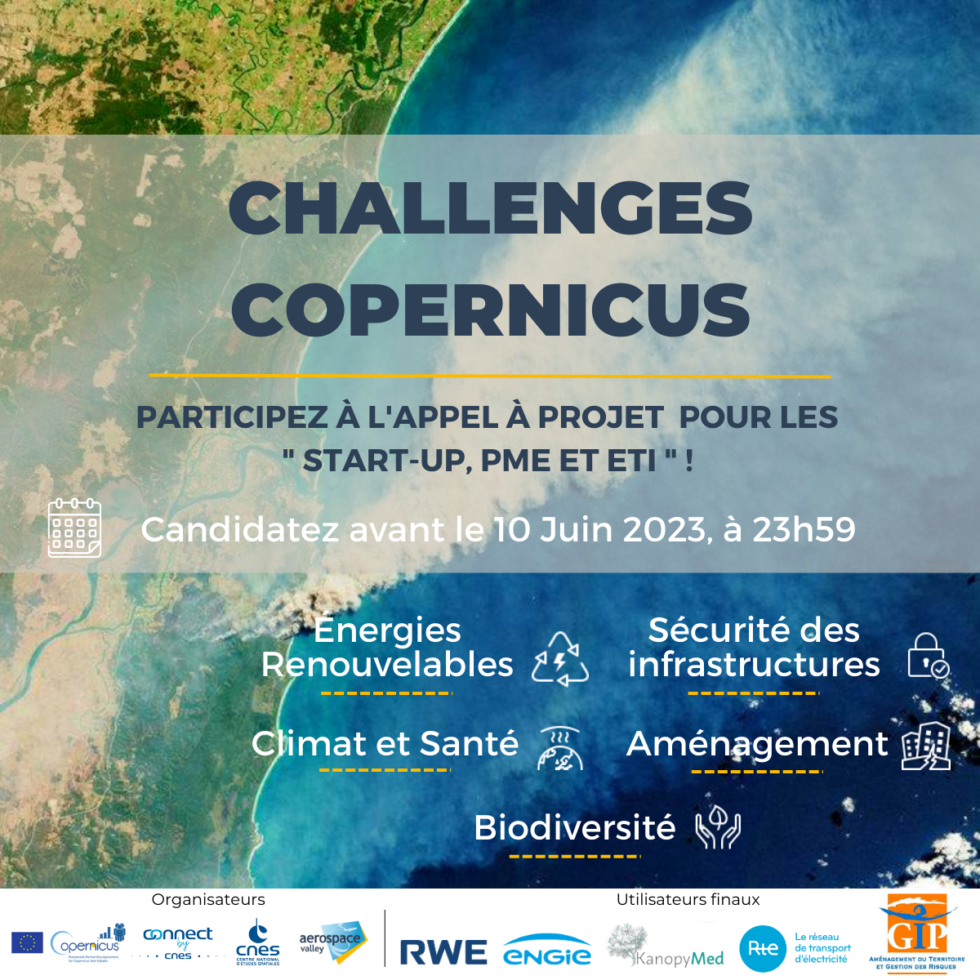 Appel à projet – Challenges Copernicus 2023