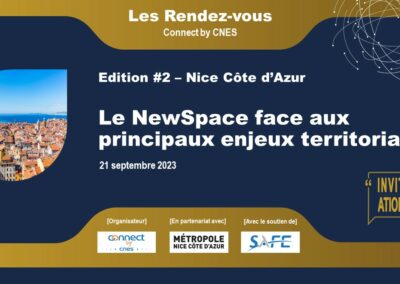 2nde édition des Rendez-vous Connect by CNES – Le NewSpace face aux principaux enjeux territoriaux