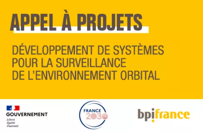 Appel à projets Spatial : Développement de systèmes pour la Surveillance de l’Environnement Orbital