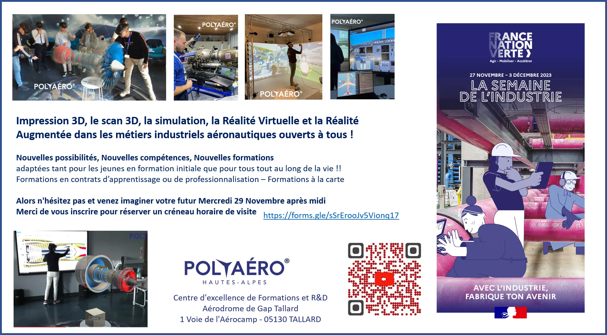 affiche Grand public POLYAERO SEMAINE INDUSTRIE