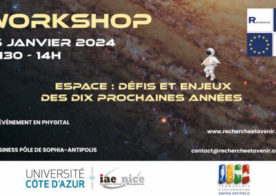 [WORKSHOP REA] L’espace, enjeux et défis des dix prochaines années