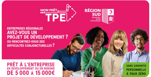 Bénéficiez du dispositif « Mon Prêt TPE » de la Région Sud