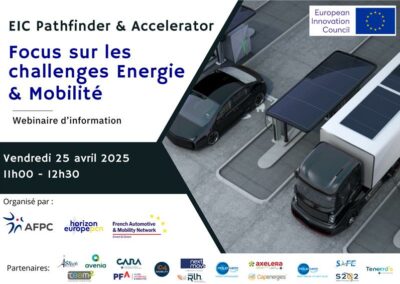 Webinaire : Opportunités de financement européennes – EIC Énergie & Mobilité