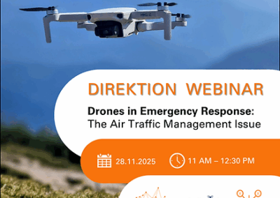 Webinaire – Drones et gestion du trafic aérien en situation d’urgence
