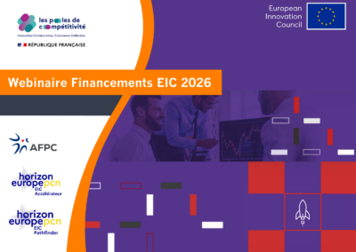 Webinaire Financements EIC 2026 – Opportunités pour l’innovation de rupture