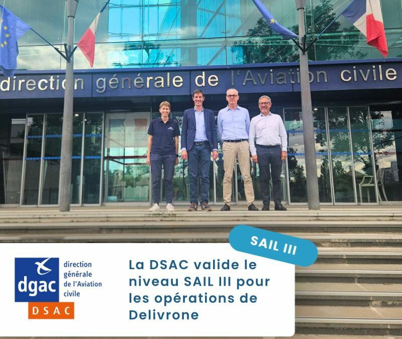 Delivrone obtient une autorisation SAIL III pour le transport de produits de santé par drone